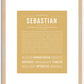 Sebastian | Name Art Print