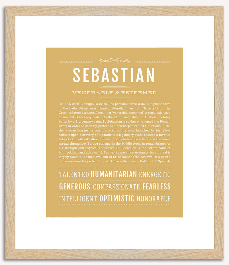 Sebastian | Name Art Print