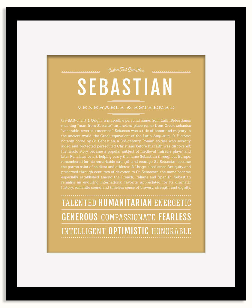 Frame Options | Matte Gold | Maple Frame, Matted