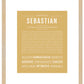 Sebastian | Name Art Print
