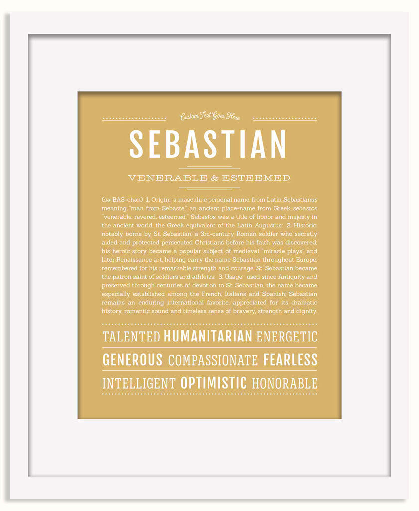 Frame Options | Matte Gold | Black Frame, Matted