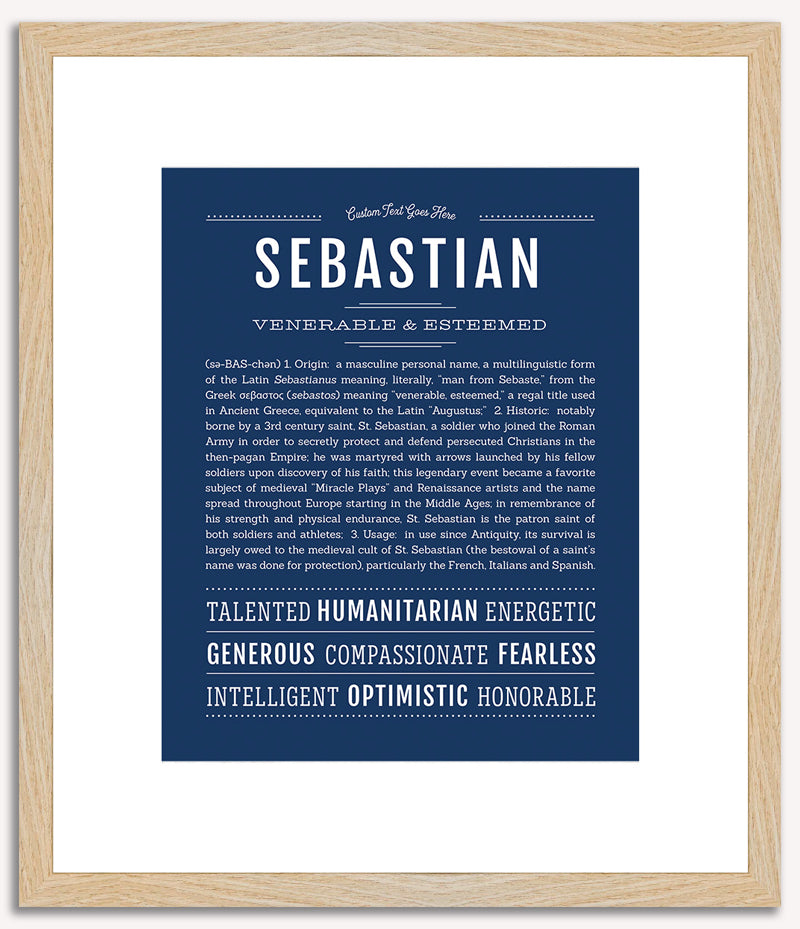 Sebastian | Name Art Print