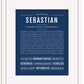 Frame Options | Midnight Blue | Black Frame, Matted
