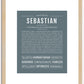 Sebastian | Name Art Print