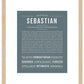 Sebastian | Name Art Print
