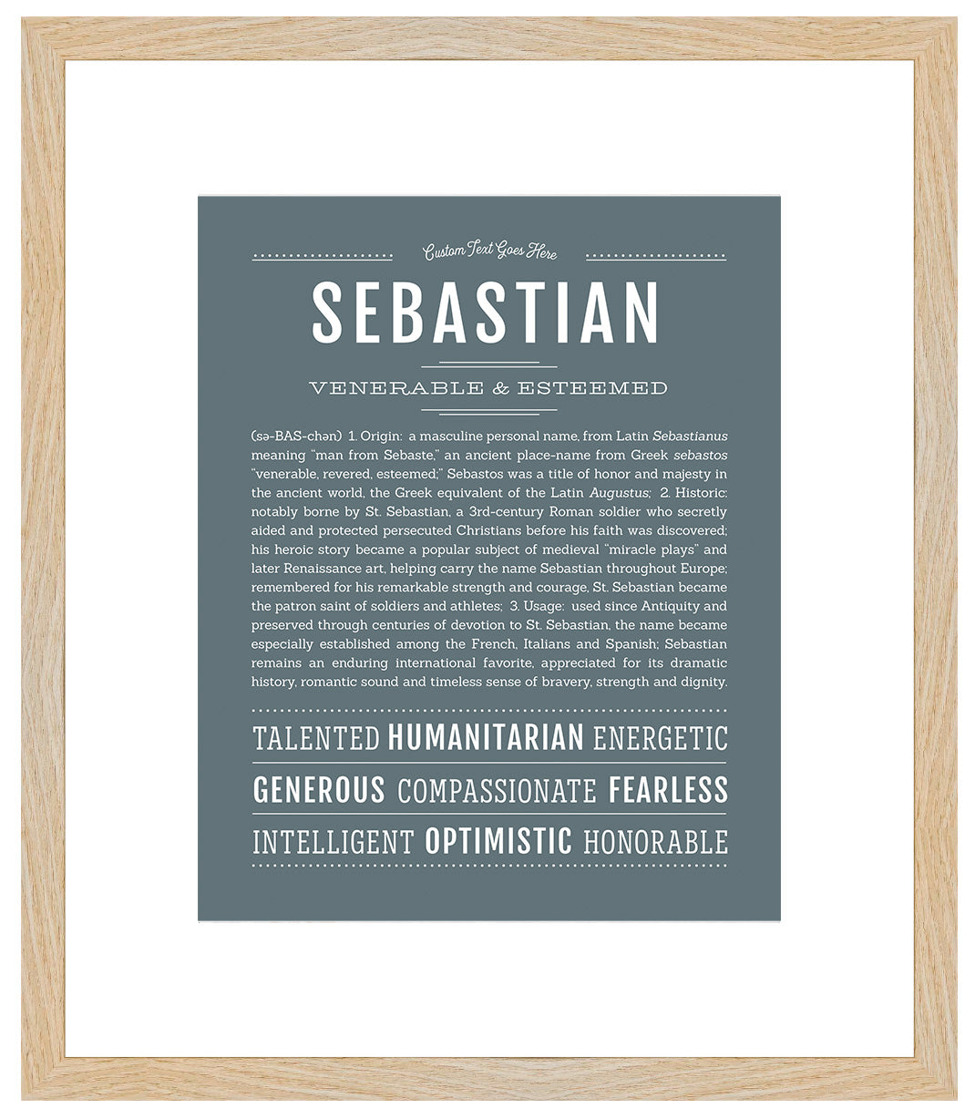 Sebastian | Name Art Print