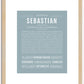 Sebastian | Name Art Print