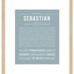 Sebastian | Name Art Print