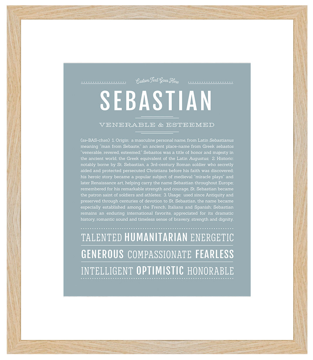 Sebastian | Name Art Print