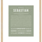 Sebastian | Name Art Print
