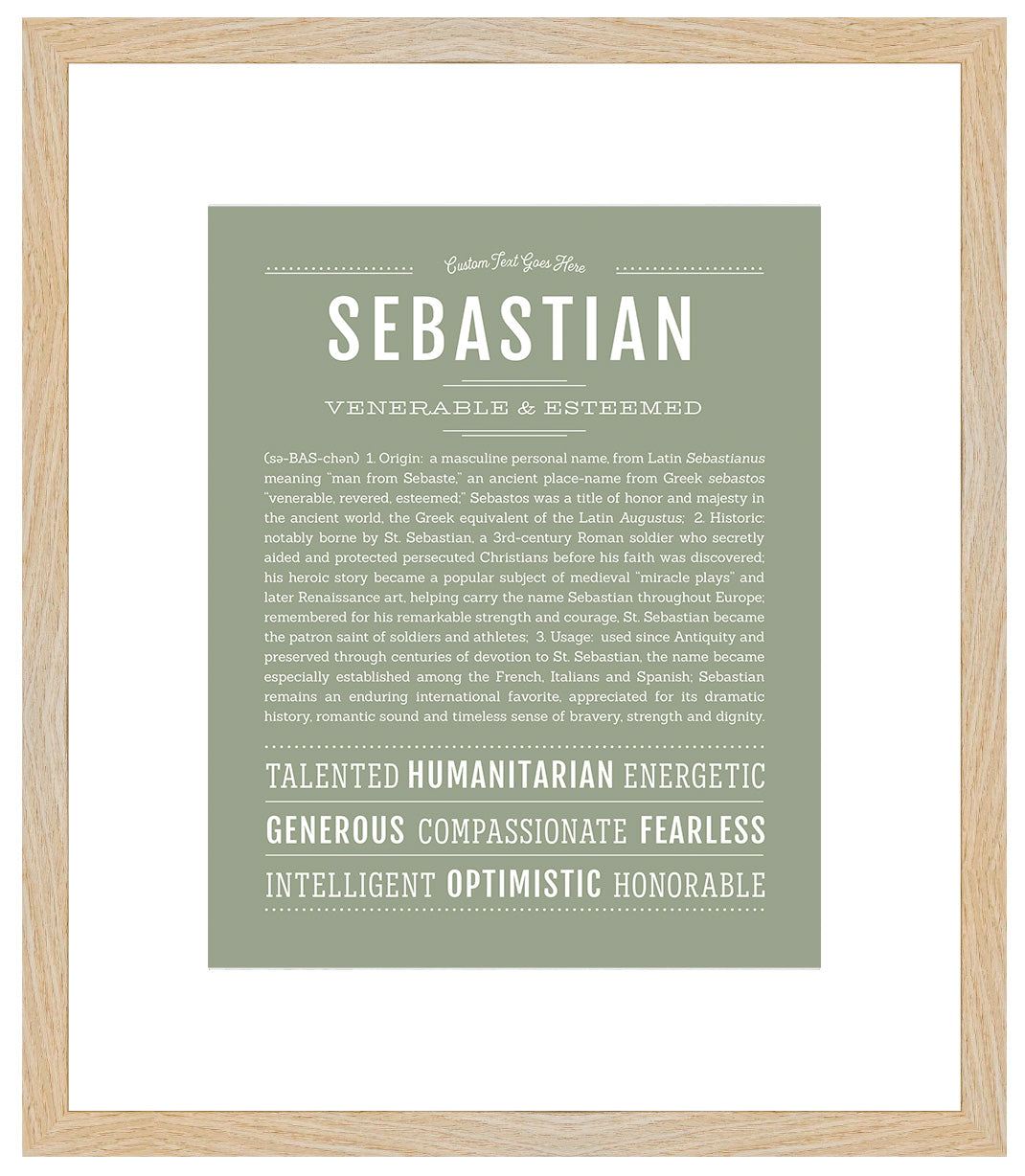 Sebastian | Name Art Print