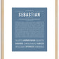 Sebastian | Name Art Print