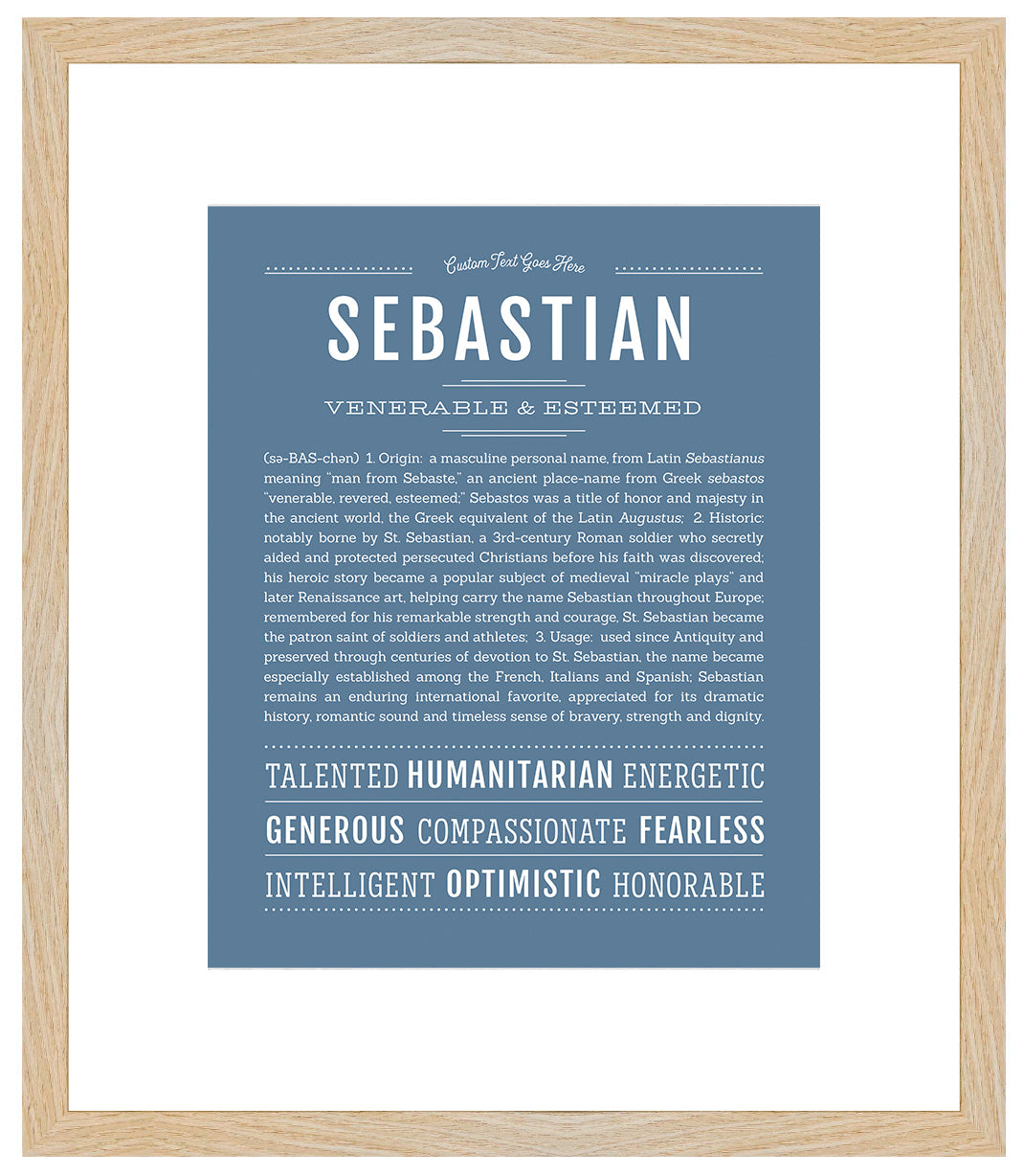 Sebastian | Name Art Print