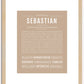 Sebastian | Name Art Print