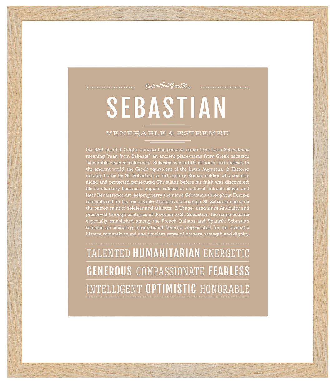 Sebastian | Name Art Print