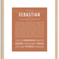 Sebastian | Name Art Print