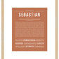 Sebastian | Name Art Print