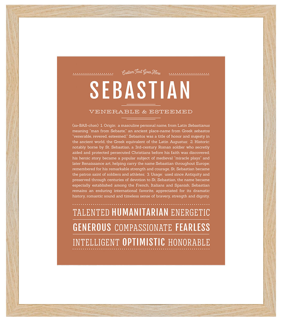 Sebastian | Name Art Print