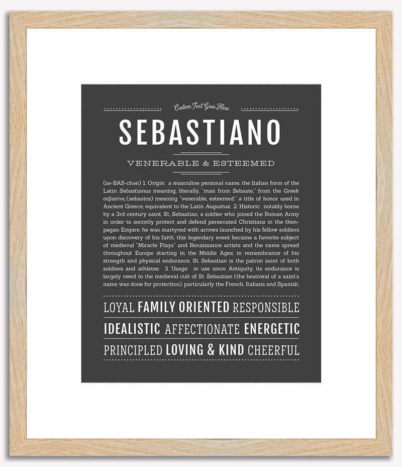 Sebastiano | Name Art Print