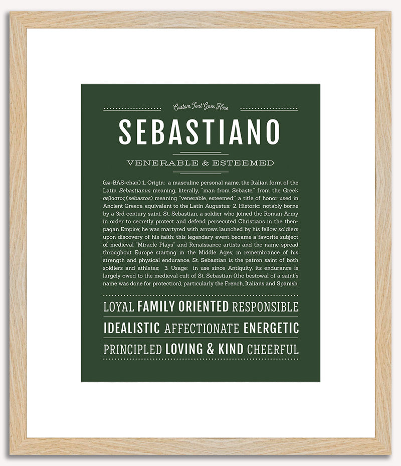 Sebastiano | Name Art Print