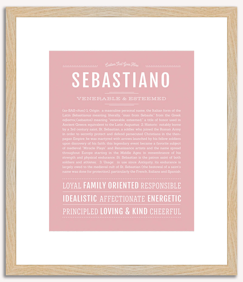 Sebastiano | Name Art Print