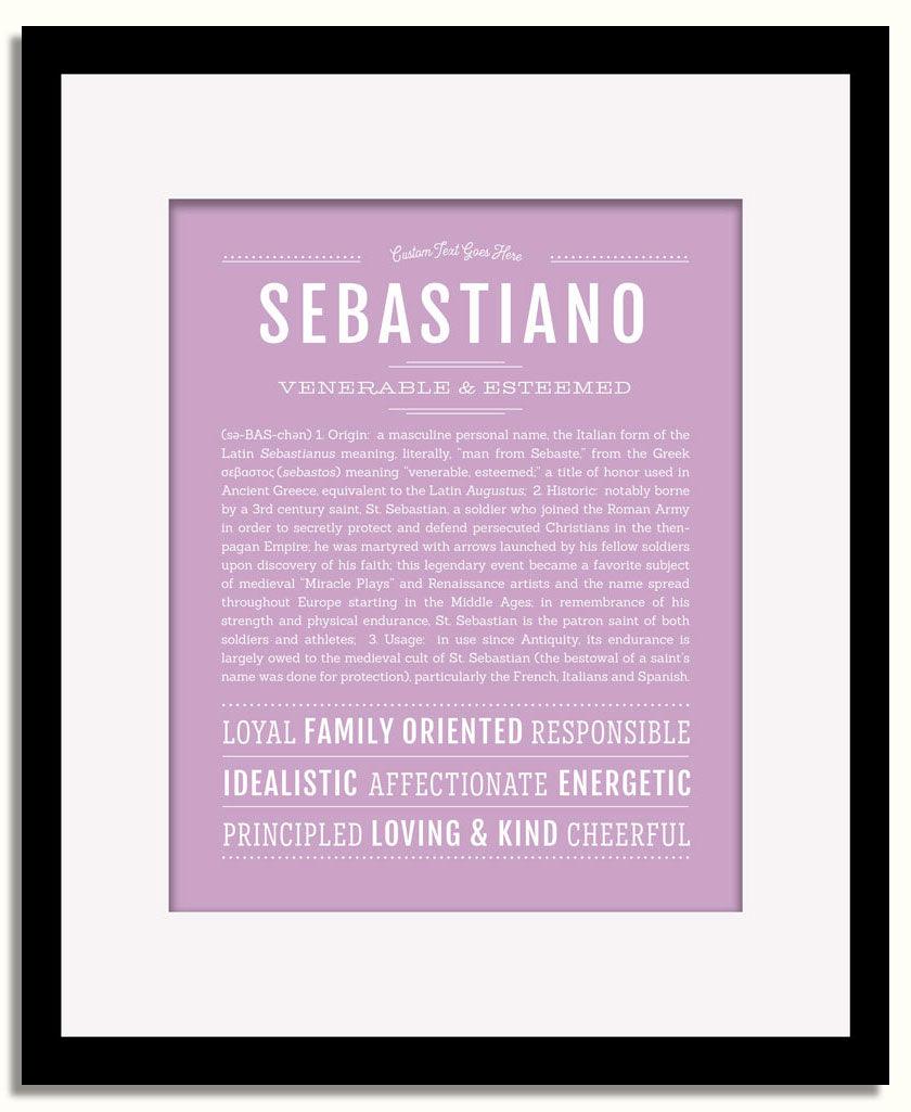 Frame Options | Lilac | Black Frame, Matted