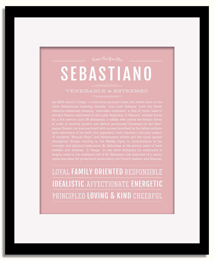 Frame Options | Dusty Rose | Black Frame, Matted