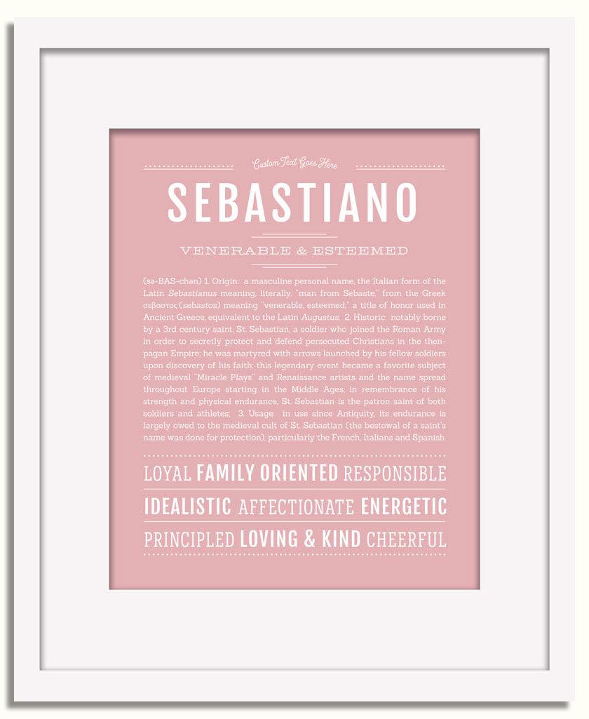 Frame Options | Dusty Rose | White Frame, Matted