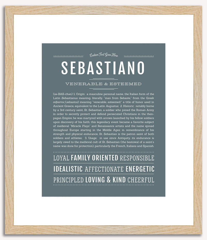 Sebastiano | Name Art Print