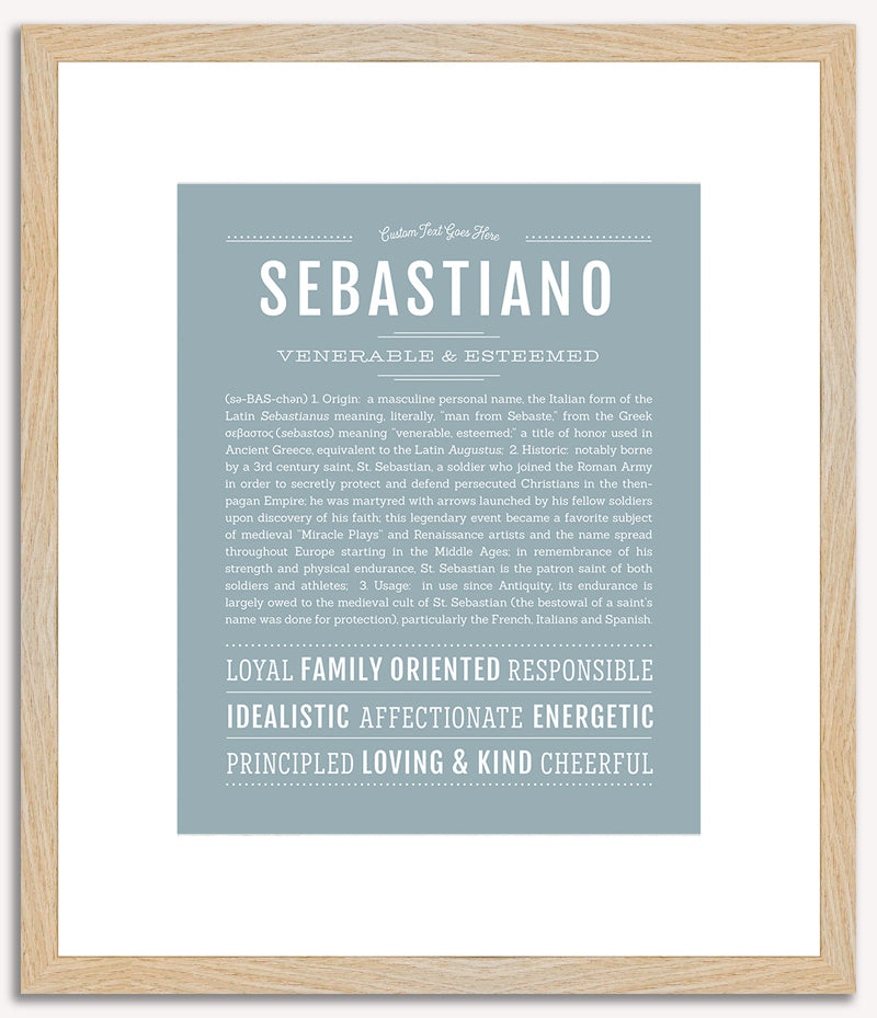 Sebastiano | Name Art Print