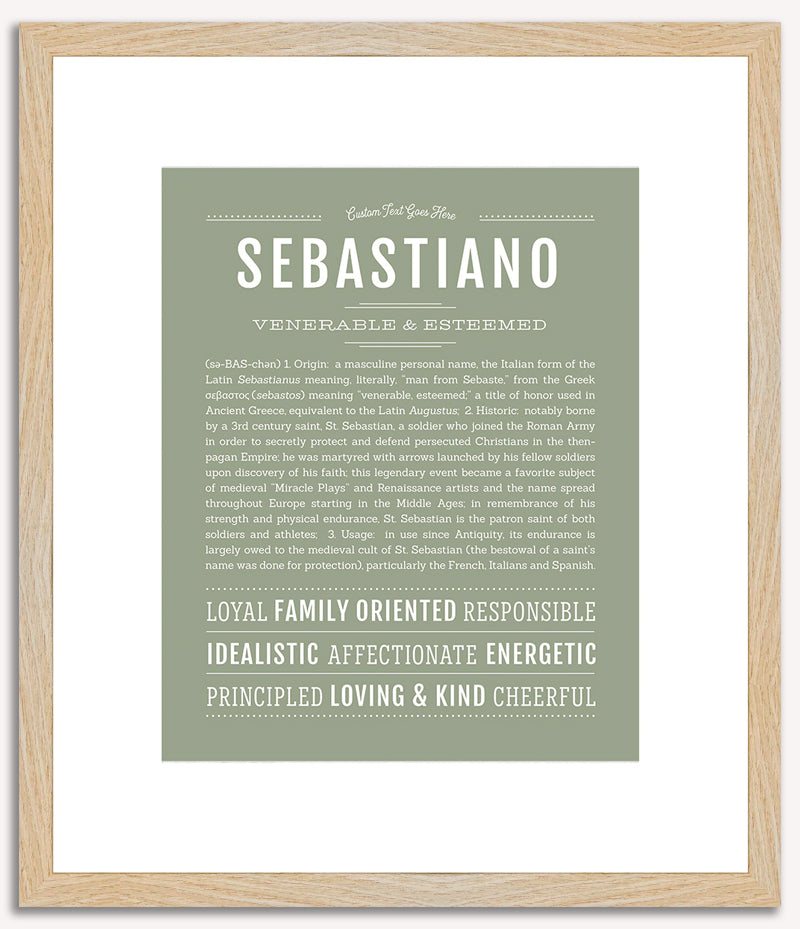 Sebastiano | Name Art Print