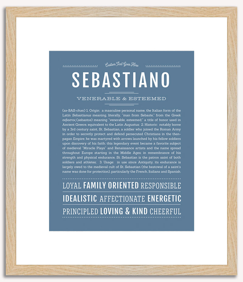 Sebastiano | Name Art Print