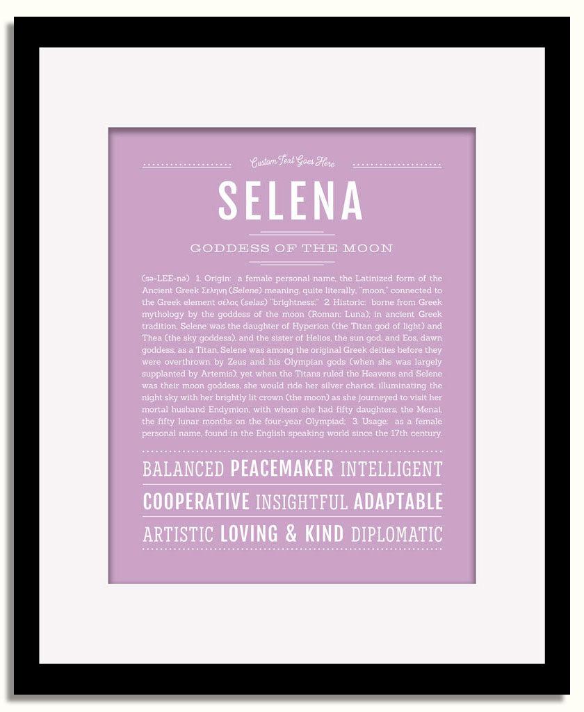 Frame Options | Lilac | Black Frame, Matted