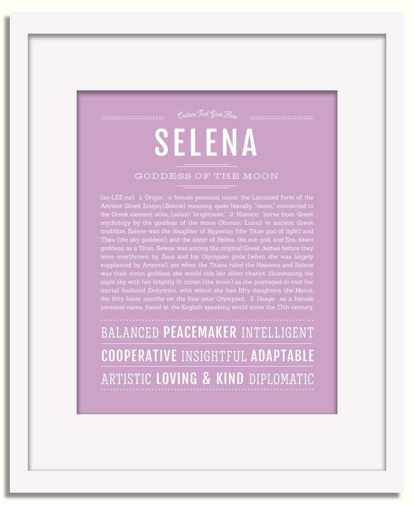 Frame Options | Lilac | White Frame, Matted