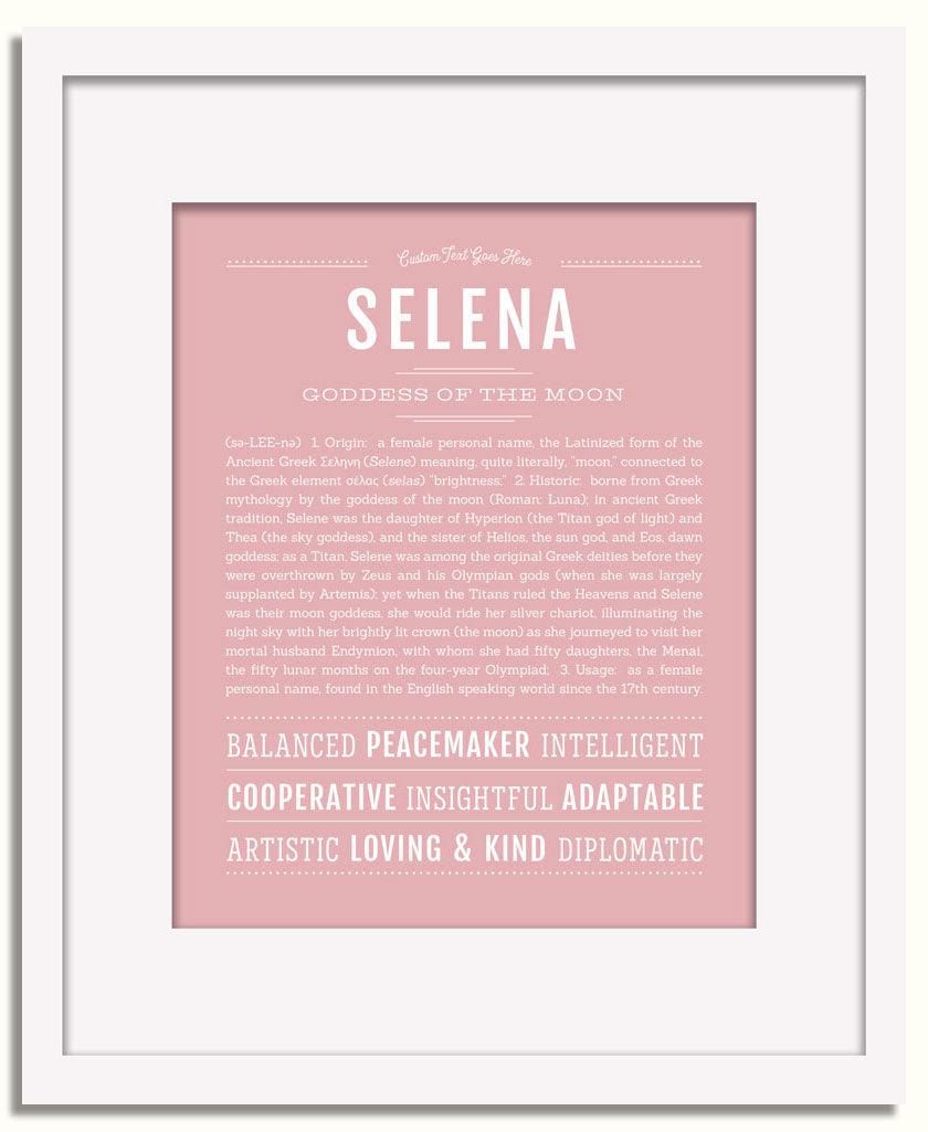 Frame Options | Dusty Rose | White Frame, Matted