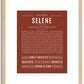 Selene | Name Art Print