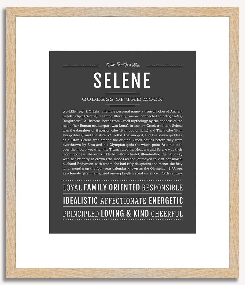 Selene | Name Art Print