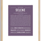 Selene | Name Art Print