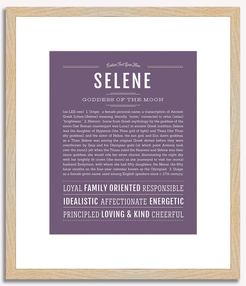 Selene | Name Art Print