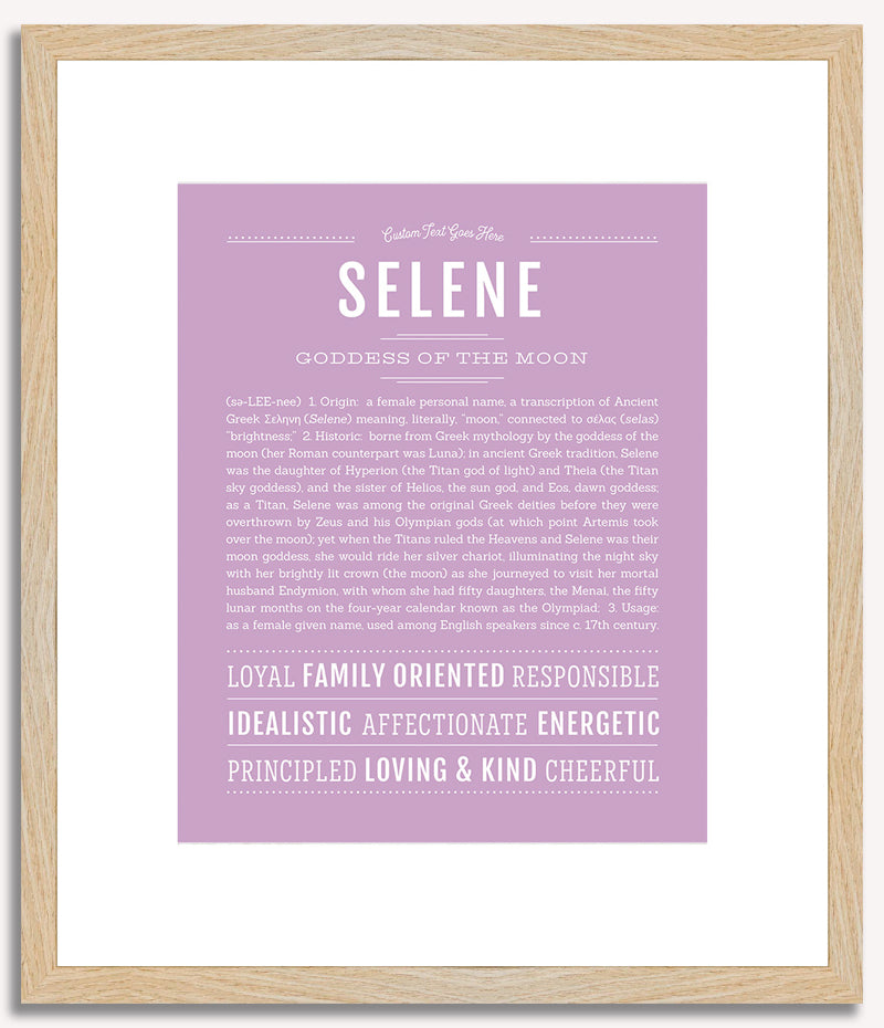 Selene | Name Art Print