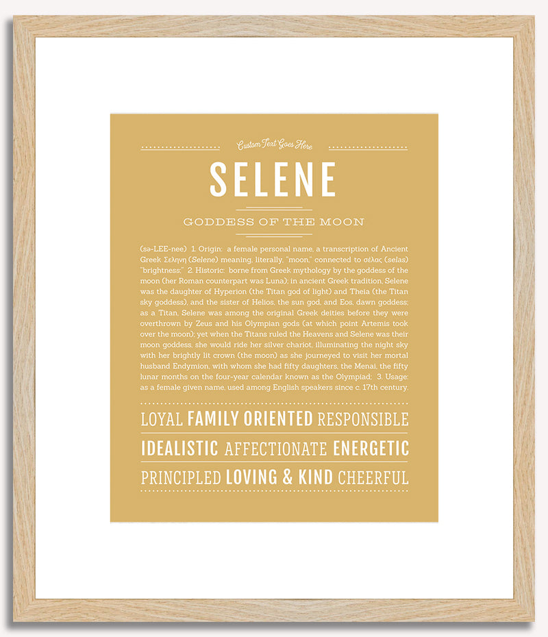 Selene | Name Art Print