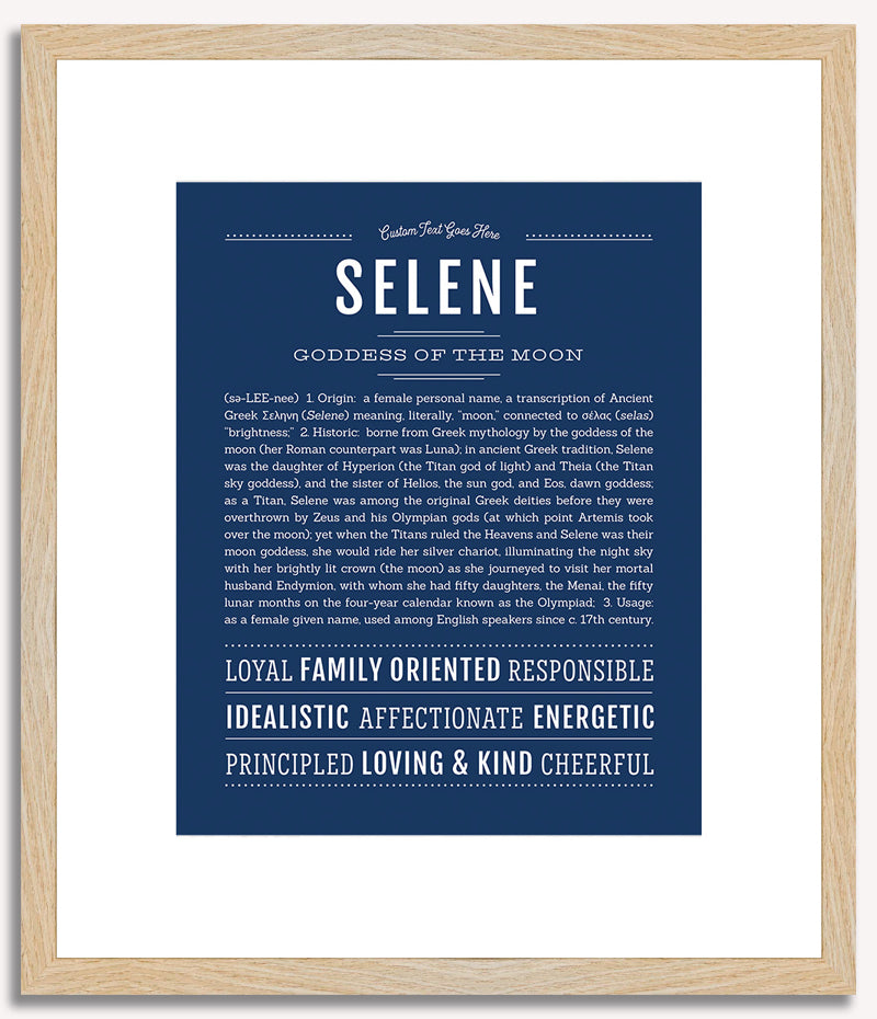 Selene | Name Art Print