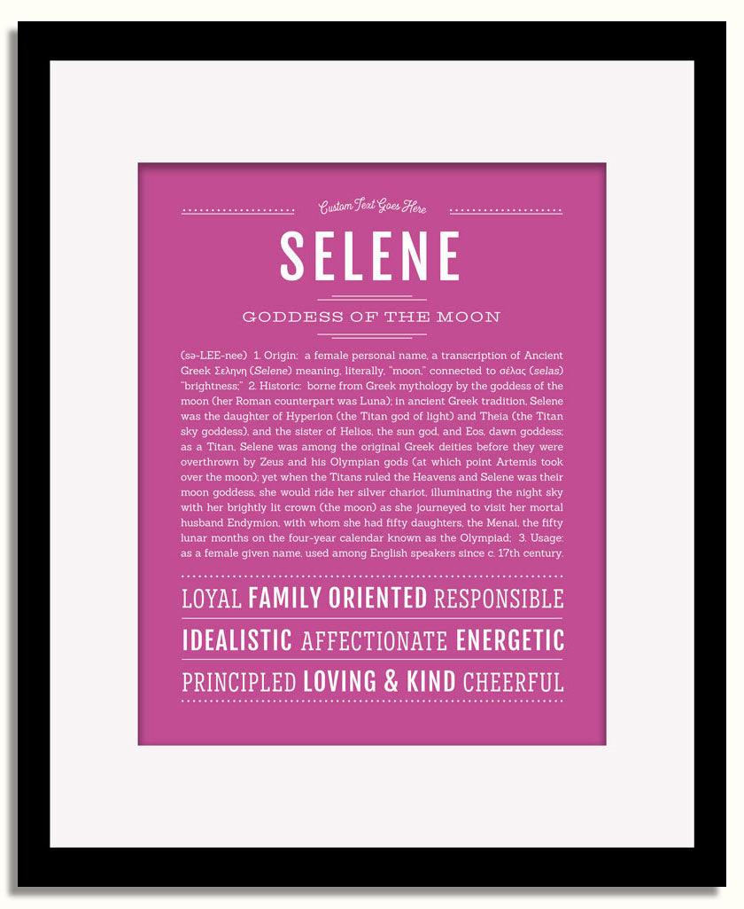 Frame Options | Dark Pink | Black Frame, Matted