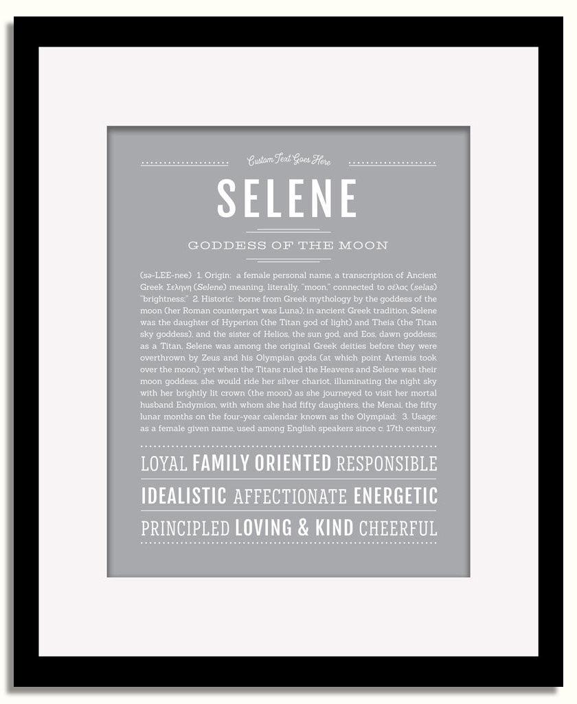 Frame Options | Sage | Black Frame, Matted