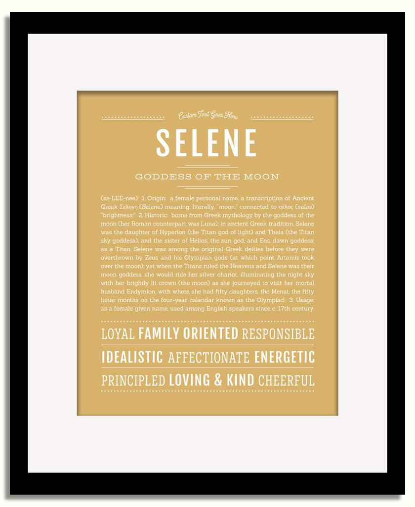 Frame Options | Matte Gold | Black Frame, Matted