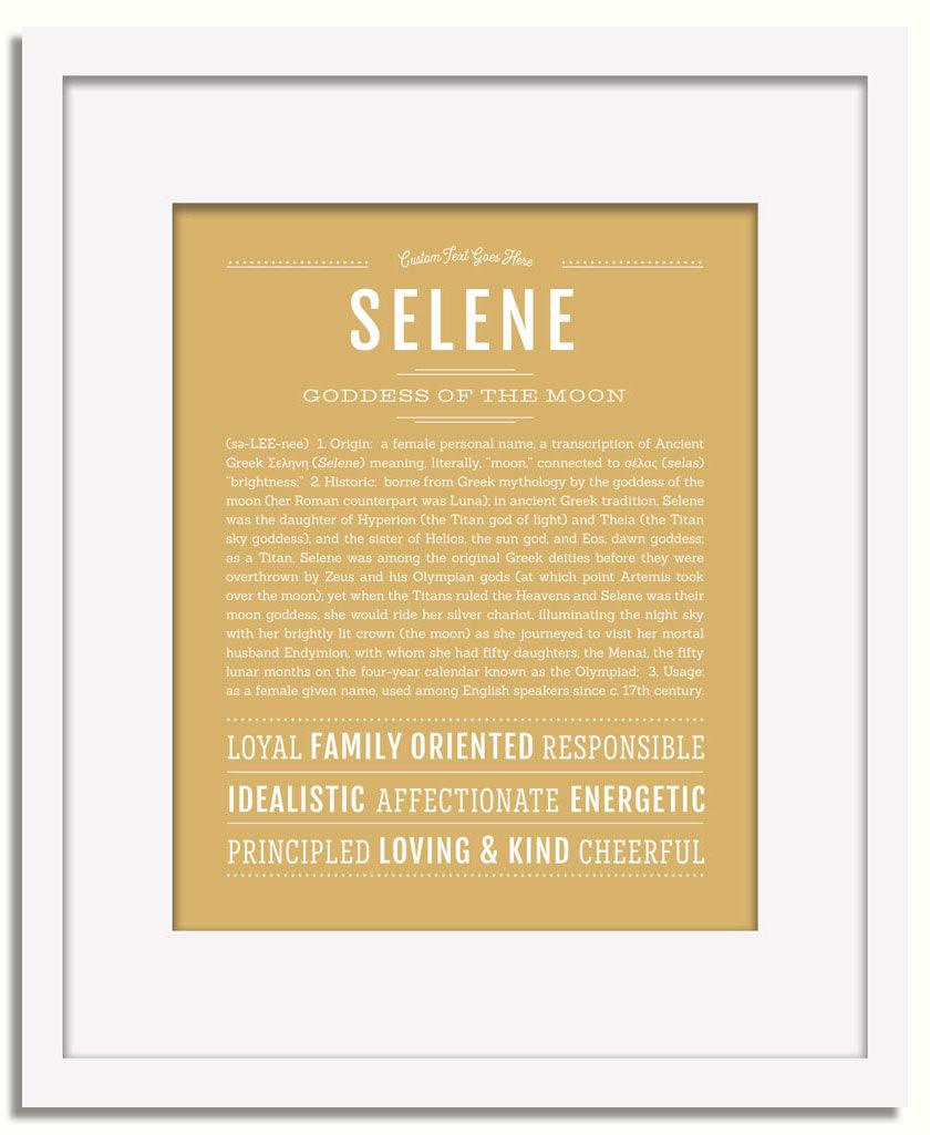 Frame Options | Matte Gold | White Frame, Matted