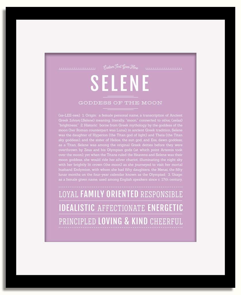 Frame Options | Lilac | Black Frame, Matted