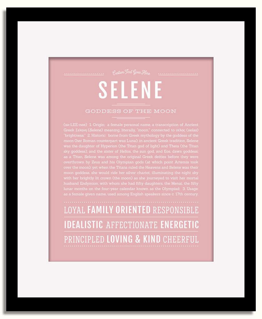 Frame Options | Dusty Rose | Black Frame, Matted