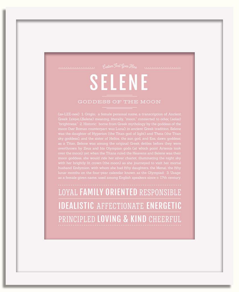 Frame Options | Dusty Rose | White Frame, Matted