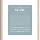 Selene | Name Art Print